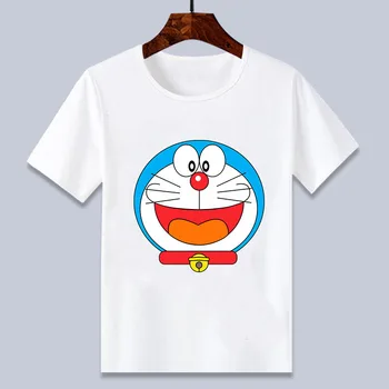 4 6 8 10 12 14T roztomilý Doraemon cartoon biele tričko baby chlapci a dievčatá tričko