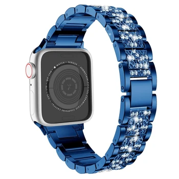 Pásma pre apple hodinky remienok SE série 6 5 4 40 mm 44 mm bling watchband pre iwatch band 3 38mm 42mm correa ženy pulseira náramok