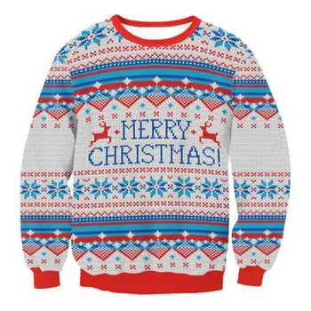 Vianočné Sweatershirt Muži Ženy Santa Vianočné Vianočné Novinka Škaredé Teplý Sveter Ženské Šaty, Topy Nový Príchod Štýlové Unisex
