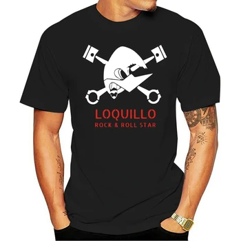 2021 Voľný čas Módne bavlny O-neck T-shirt Camiseta Loquillo Y Los Trogloditas Negra Veľkoobchod Tee Tričko