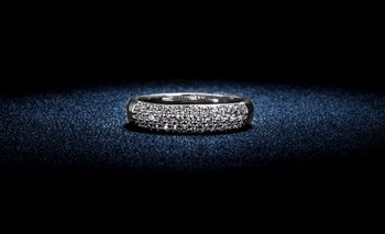 YANHUI Luxus Plný Zirconia Diamantové Prstene Pre Ženy, Striebro 925 Šperky Kapela Krúžky Sľub Svadobné Anel Vyhlásenie Anillos KR037