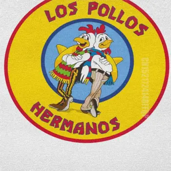 Vtipné Mužov Breaking Bad Los Pollos Hermanos T Shirt Heisenberg Bavlnené Tričko Kuracie Bratia Tee Topy Slim Fit Oblečenie