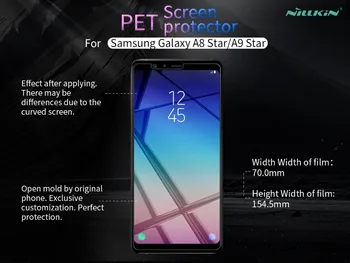 2 ks pre Samsung A9 Star NILLKIN Super Clear Anti-odtlačkov prstov Ochranný Film ALEBO Matný Screen Protector Fólia Pre Galaxy A8 Hviezda