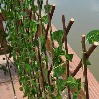 40 cm Zdvíhateľnej Umelé Záhradný Plot Dreva Viniča preliezkami Záhradné Rastliny Plot Zeleniny, Rastlín Dekor Zelene Steny