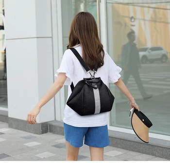 Ženské tri-v-jednom batoh kožené batoh luxusné študentský školský batoh diamond módna taška cez rameno módne cestovný batoh