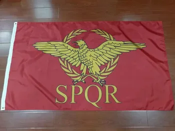 90x150cm SPQR Rímskej Ríše Senát a Ľud Ríma Vlajka