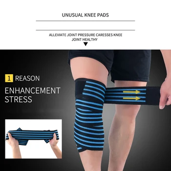 Obväzy legíny úsek squat koleno výcvik športové fitness legíny obväzy popruhy vzpierania kulturistike unisex elastické
