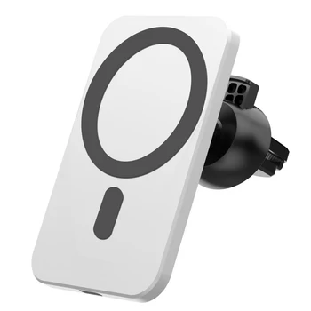 Magnetické Bezdrôtovú Nabíjačku do Auta Pripojiť Stojan pre iPhone12 Pro/Mini/Max Magsafe 15W Rýchle Nabíjanie Bezdrôtovú Nabíjačku Auto Držiaka Telefónu