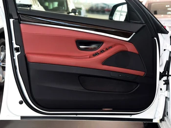 Interiér hlavné Dvere vodiča Kožené Potiahnite Rukoväť Montáž LHD 4 ks-sada pre BMW Série 5 F10 F11 F18 520i 523i 525i 528i 535i