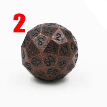 Šesťdesiat-stranný Klasické RPG Kocky D&D Kovové Kocky DND Hra Kocky Nastaviť D60 Digitálny Čísla Polyhedral kocky