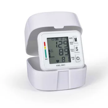 Zápästie Krvný Tlak Meter Monitor Zariadenie, stroj Automatický Digitálny LCD Displej Srdce Biť Hodnotiť Pulz Meter Opatrenie Tonometer