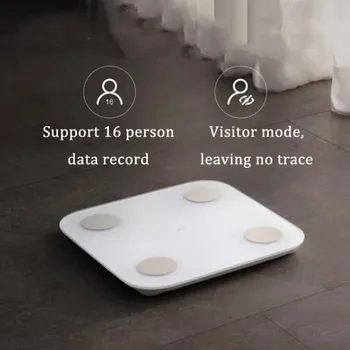 Pôvodný Xiao Mi Smart telesný Tuk Stupnice 2 Zdravia Váhy Rozsahu Digitálneho Hmotnosť Rozsahu Rovnováhu Test Práca S Mifi APP Control