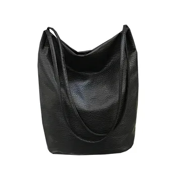 Nové žien taška Pu mäkká kožená taška cez rameno módne retro vedro vrece ženské ruky tašku