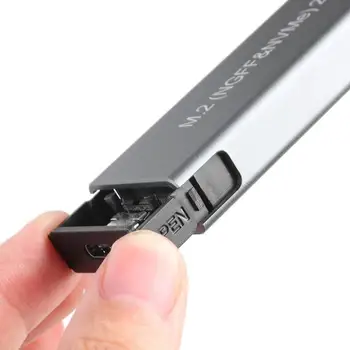 M2 Tool-free Krytu Pevného Disku SATA+NVME Dual-purpose Pevného Disku Krytu 10Gbps Vysoko-rýchlostný Prenos Disku Box SSD Prípade