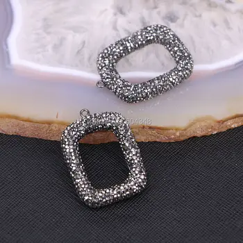 5 KS Zyunz Obdĺžnik pripraviť crystal drahokamu prívesok pre šperky robiť