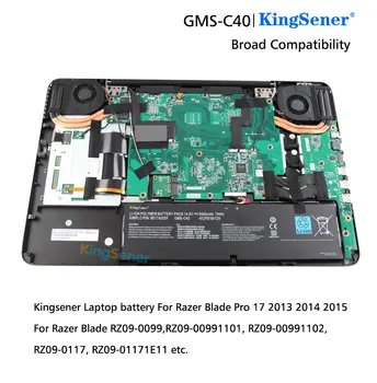 Kingsener 14,8 v V 5000mAh GM-C40 Batérie Pre Razer Blade Pro 17 2013 Pro 17 RZ09-0117 RZ09-0099 RZ09-00991101 RZ09-00991102