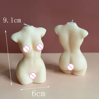 3D Ľudské Telo Silikónové Sviečka Formy Obrázok Vosk Formy Žena Dizajn Vône Sviečka Aromaterapia Omietky Formy Mydlo Formy Zdobenie