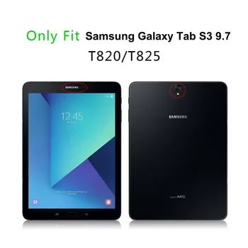 Litchi Flip Stojan Smart PU Kožené puzdro pre Samsung Galaxy Tab S3 s3 9.7 SM-T820/T825/T829 9.7-palcový Tablet Funda prípade+Film+Pero