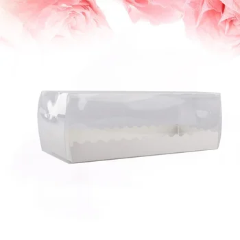 5 KS Švajčiarsky Roll Krabice Obdĺžnik Piecť Tortu Boxy Jasné Dlho Dezert Políčok pre Pekárne