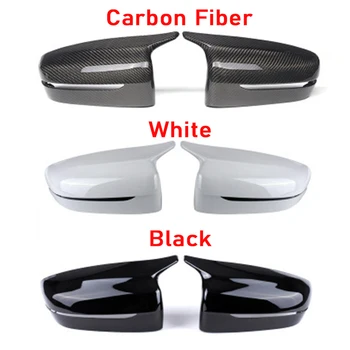 Carbon fiber Black/White Výmenu Spätných Bočné Kryty Zrkadiel Spp Pre BMW G30 G31 G11 G12 G14 G15 8 7 5 Série 2018 2019 2020