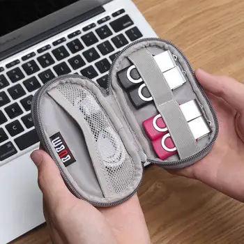Mini Slúchadlá Prípade Taška Prenosná Slúchadlá Slúchadlá Box Skladovanie Vrecko pre Pamäťové Karty, Slúchadlá, USB Kábel, Nabíjačka Prípade