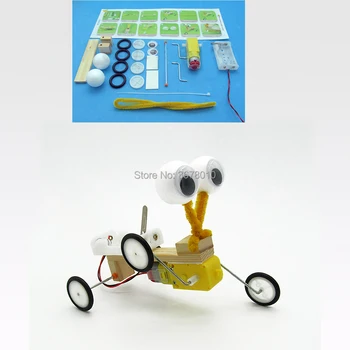 DIY Diaľkové Ovládanie Robota Dreva Plaz Veda Experiment Elektrické Vynález Model Auta Vzdelávacie Konštrukcia Hračky Playset