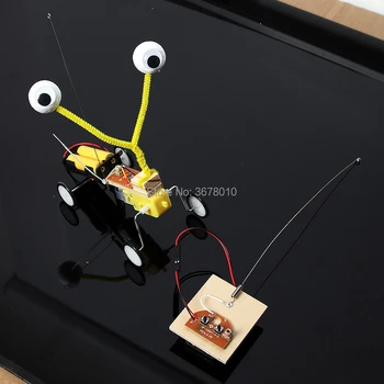 DIY Diaľkové Ovládanie Robota Dreva Plaz Veda Experiment Elektrické Vynález Model Auta Vzdelávacie Konštrukcia Hračky Playset
