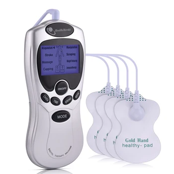 4 modely EMS Elektrické herald Desiatky Akupunktúra Masáž Digitálne Terapia Stroj Späť Krku Svalový Stimulátor Electrostimulator