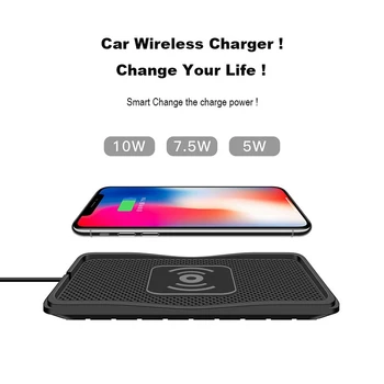 C3 Auto Bezdrôtovú Nabíjačku Pad pre iPhone 11 Samsung S10 Plus Huawei P30 Pro QI Bezdrôtovú Nabíjačku do Auta Pad Blok Protišmykových
