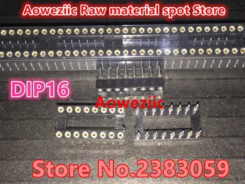IC zásuvky, IC test zásuvky, okrúhly otvor zásuvky, 16P 16 pin čip sedadla, DIP16 zásuvky (30pcs/ rúra)