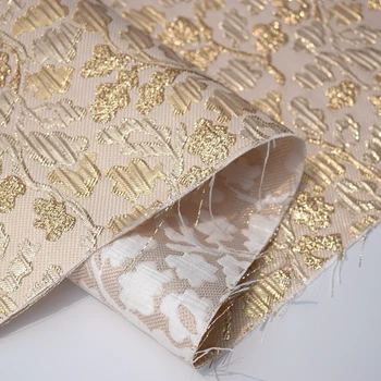 Hot predaj módnych Multicolor troch-dimenzionální zlato žakárové brocade textílie pre sako svetlé tkaniny tissu au meter urob si sám