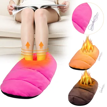 Zimné Domov Nohy Teplejšie USB Kúrenie Nohy Teplejšie Veľké Plnka Plyšové Topánky Pohodlné Bezpečnosti Užite si Rodina Otepľovanie Wholesales #