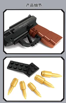 118pcs Super Výzbroj ZNÁMKY Zbraň Model Montujú Plastové Hračky Hranie Rolí, Simulácia CS Klasické Chlapci Stavebné Bloky