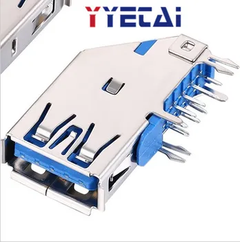 YongYeTai USB3.0 Bočné Vložiť Modrá Lepidla Typ Ženy 9P Strane Vertikálna doprava zadarmo