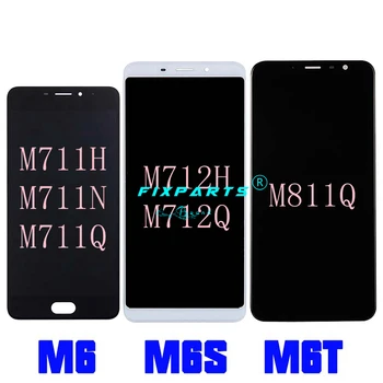 Meizu M6 LCD M6s Displej Dotykový Displej Digitalizátorom. M711H M711M M711Q LCD M712H M712Q Pre 6T MEIZU M6T LCD M811Q Obrazovke Náhradné