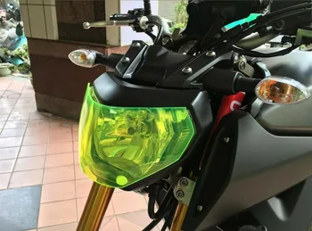 Motocyklové Príslušenstvo svetlometu Stráže Vedúci svetlo Kryt Objektívu chránič Pre YAMAHA MT09 FZ09 MT-09 FZ-09 ROKY 2013-2017 MT-07 MT07