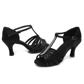 227/230 Vysokej Kvality sála tango latinské tanečné topánky ženy tanec shoesr salsa topánky 5cm / podpätku 7 cm