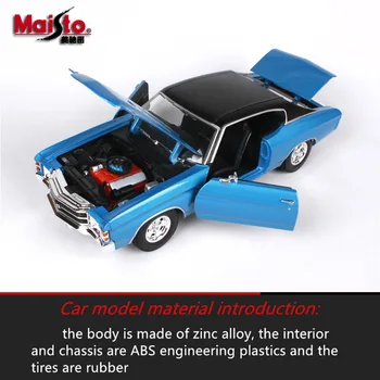 Maisto 1:18 Chevrolet bol interiér SS auto zliatiny auto model simulácie auto dekorácie kolekcie darček hračka lejacích model chlapec hračka
