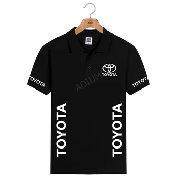 Bavlna Krátky Rukáv Polo Nové Mužov Bežné Priedušná Toyota Polo Tričko Plus Veľkosť S-3XL Značku Oblečenia
