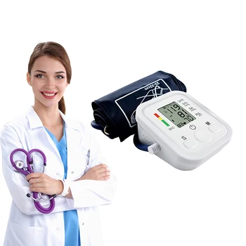 Inteligentný Digitálny Hlasový Pulz Rameno Krvný Tlak Monitor Tonometer Nátlak Domácnosti Sphygmomanometer Prístroje Na Meranie Monitor