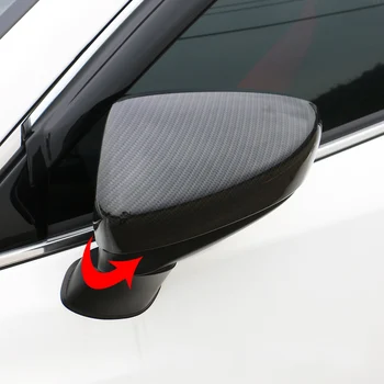 Pre Mazda 6 Atenza roky 2013-2018 ABS Chrome/Water transfer printing Uhlíkových Vlákien Bočné Spätné Zrkadlo Pokrytie Výbava Auta Styling 2ks