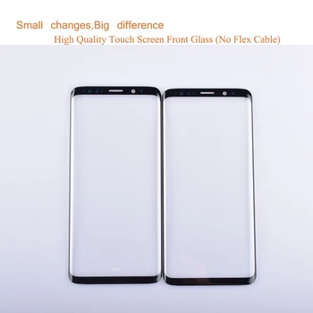 10Pcs/Veľa Pre Samsung Galaxy S9 G960 G960F SM-G960F S9 Plus G965F SM-G965F Dotykový Displej Predné Sklo Panel Vonkajšie Sklo Objektívu