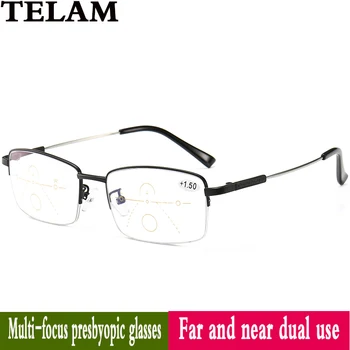 Multi-zameranie anti-modré okuliare dámske okuliare na čítanie Muž anti-únava ďalekozrakosť okuliare Jazdy chôdza geriatrickej okuliare