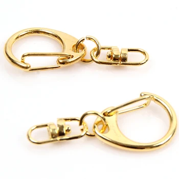 60pcs/veľa Veľkoobchod DIY Železa Príslušenstvo pre Módne Šperky Zlaté Lobster Spona Fit Keychain/Prstene, kľúčenky 40x18x6mm