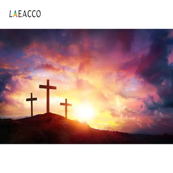 Laeacco Ježiša Krista, Svätého Kríža Prírody Pozadie Fotografie Prostredí Prispôsobené Fotografického Pozadia Pre Photo Studio