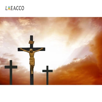 Laeacco Ježiša Krista, Svätého Kríža Prírody Pozadie Fotografie Prostredí Prispôsobené Fotografického Pozadia Pre Photo Studio