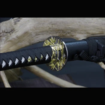 Bambusové Katana Reálne Ručné Japonský Samuraj Meč 1060 vysoko uhlíkovej ocele, ostrými hranami Full Tang Tanto Wakizashi Katana