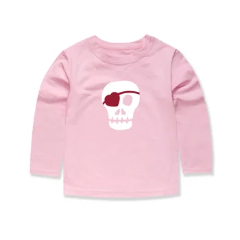TINOLULING Chlapci Dievčatá Halloween Lebky T Shirt Deti, Oblečenie pre Deti Dlhé Rukávy T-shirt Dieťa Jeden Kus Topy Tees Pre 2-14 Y