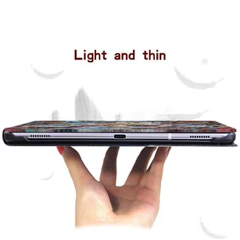Prípad tabletu Pre Huawei MediaPad T3 8.0/T3 10 9.6/T5 10 10.1 Slim PU Leathe Ochranný obal, Kryt+ Zadarmo dotykové Pero