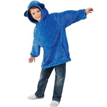 2020 Značky detská Deka Hoodies Pulóver Domov Deti Zimné Jeseň Fleece Mikina Pet Tvarované Nositeľné v Teple Hrubé Oblečenie
